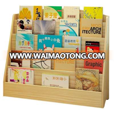 Multi-layer Wooden Book Magazine Display Rack/Stand